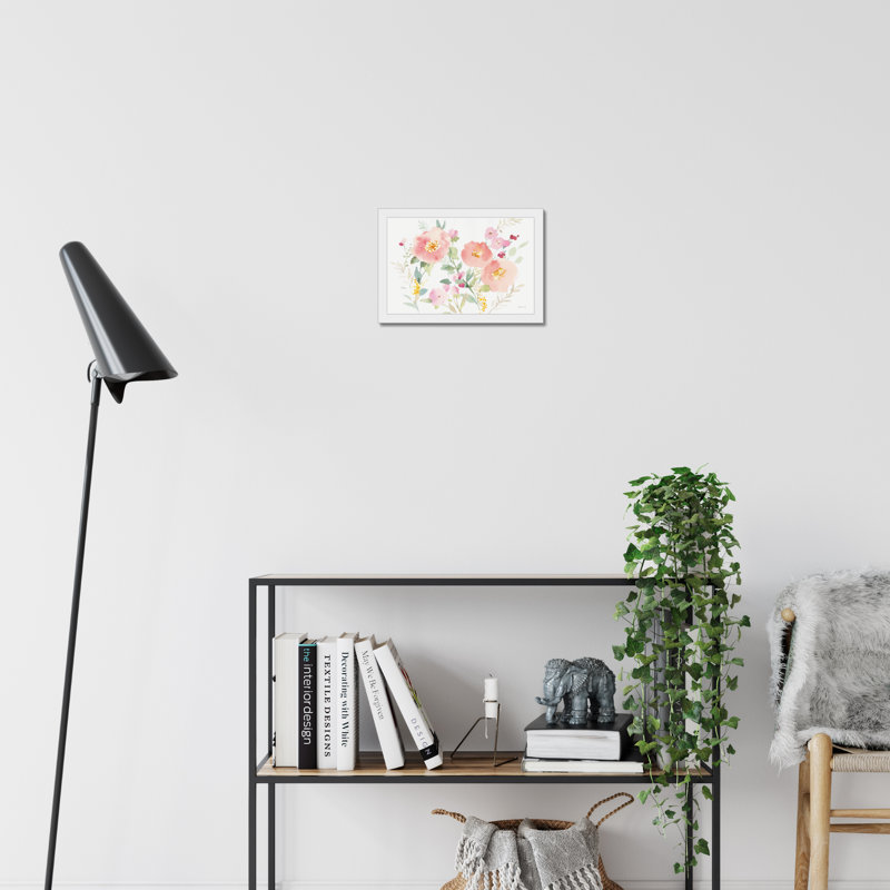 Jewels I - Painting, 65cm H x 95cm W, White Framed Paper Print