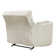 Upholstered Extra Wide Glider Power Recliner with Round Arms