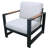 Jayton Powder Coated Aluminum Outdoor Lounge Chair-215210732-215210721