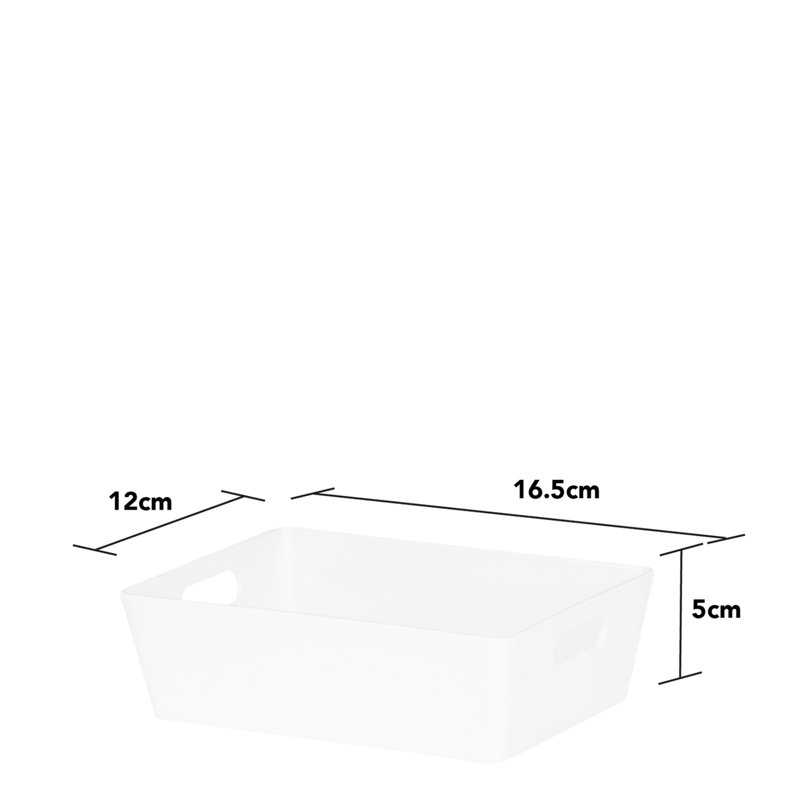 Wham Studio Basket 3.01 Rectangular, White