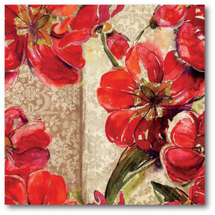 Flowers I Painting Print on Wrapped Canvas