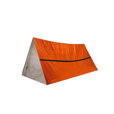 Portable Outdoor Camping Cold Proof Damp Proof Warm Camping Heat Reflective Bag Rescue Emergency Aluminum Film Triangular Tent