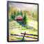 Petite maison dans les montagnes vertes - Peinture sur toile-67442416-67442419