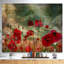 Wild Wild Poppy Flowers in Sky - Art mural floral en bois-1573377879-1581772033
