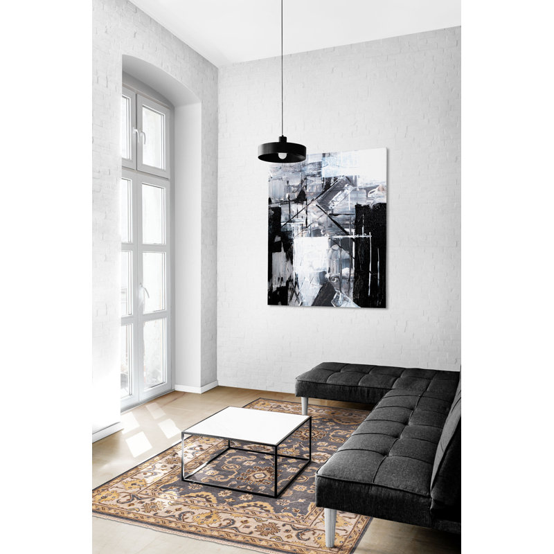 Tapis gris Royal Oushak 6 pi 1 po x 8 pi 9 po