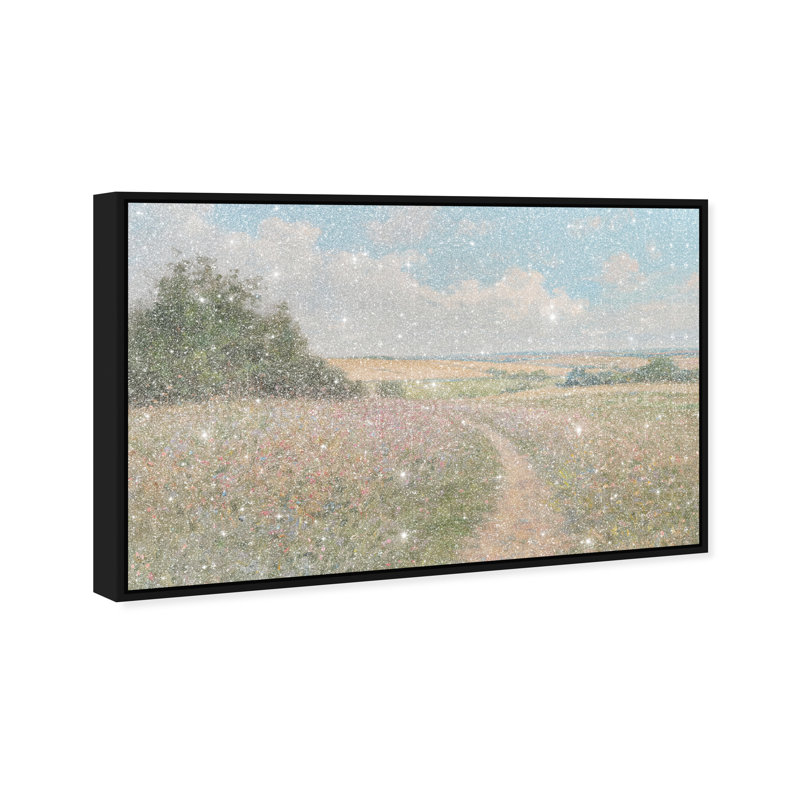 Emerald Pathway Canvas Landscape & Nature Print by Oliver Gal, Black Frame, 15 x 10, 11"H x 16"W, Black Frame