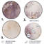 Searcy - art mural floral rond en métal-109695143