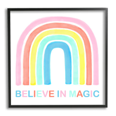«Believe in Magic», art arc-en-ciel vibrant