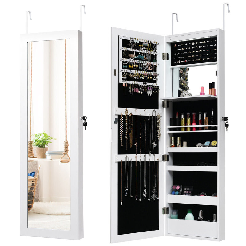 Jewelry Armoire, White