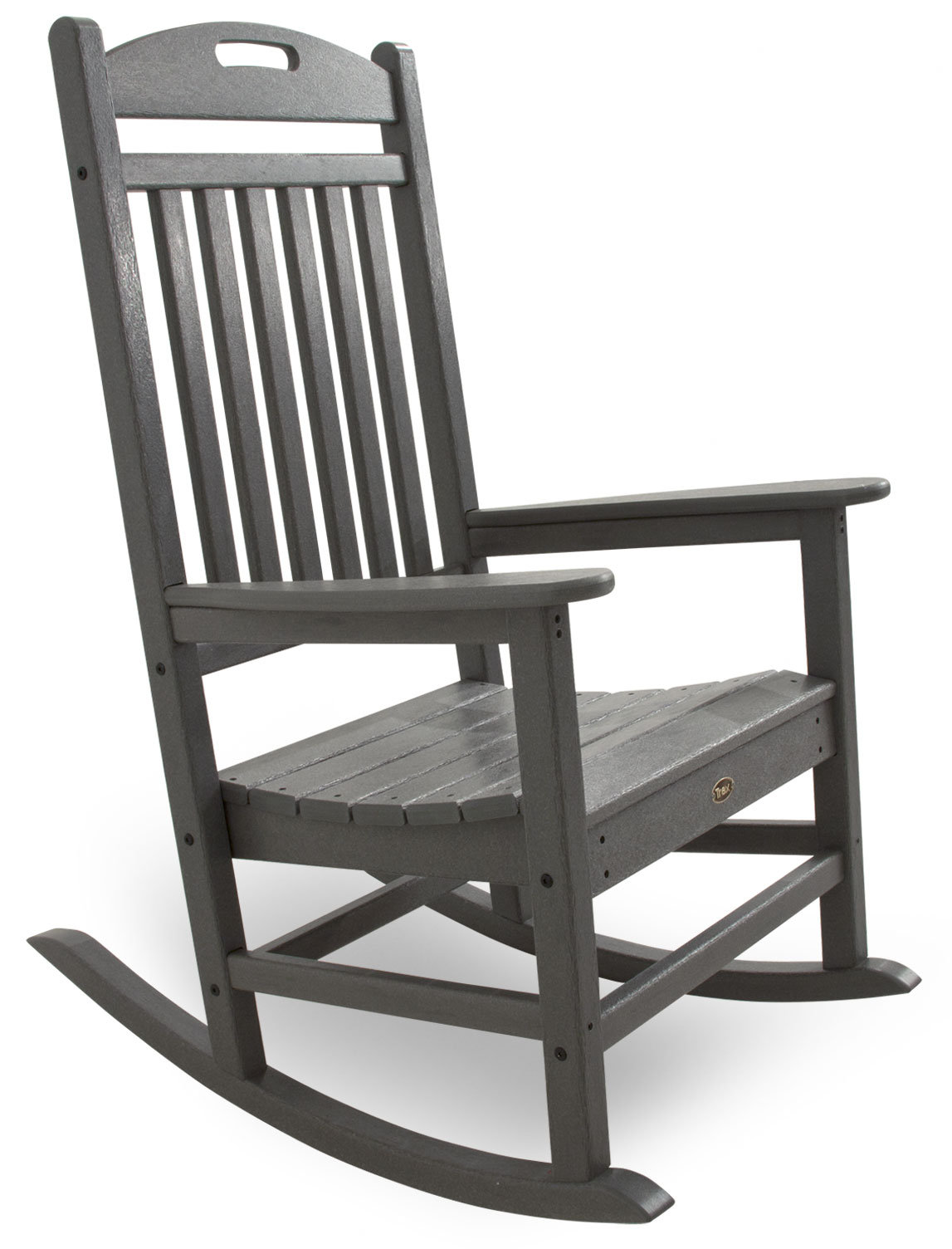 POLYWOOD® Yacht Club Patio Rocking Chair, Gray