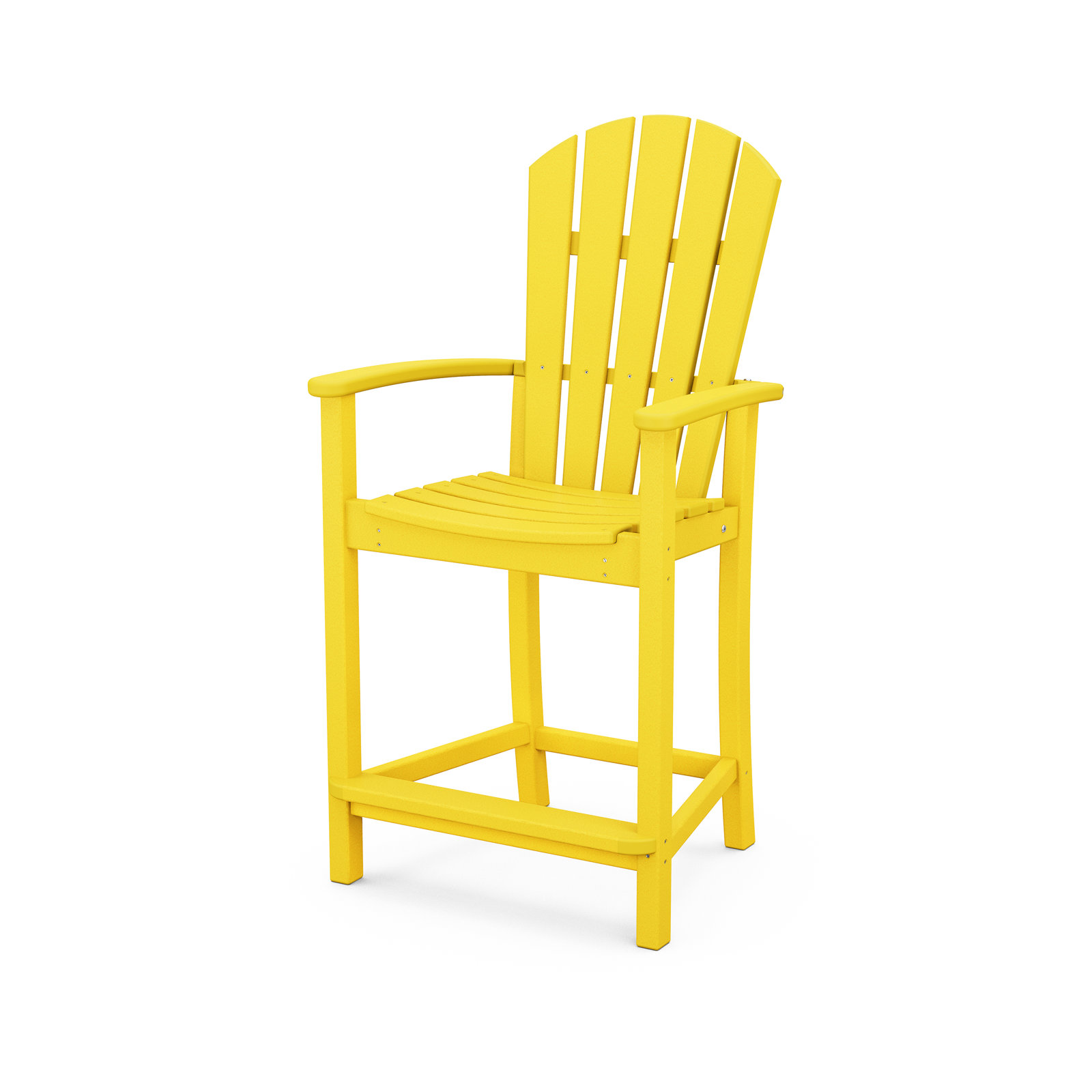 POLYWOOD® Palm Coast Patio Bar Stool, Lemon