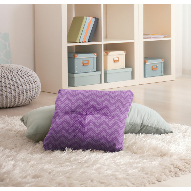 Coussin Rhonda Cheval, 26 po x 26 po, Bleu violet