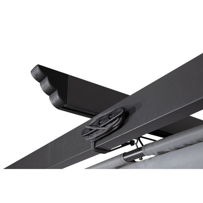 Hales Black Aluminum Roof for Pergola, Grey
