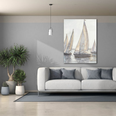 «Plein Air Sail Sailers 1» par Ethan Harper, art mural sur toile, 40 po x 54 po