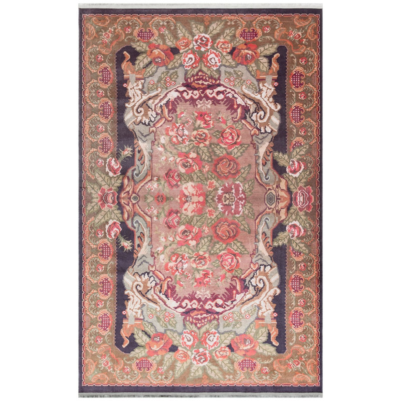 Floral Area Rug, Runner 80 x 300cm