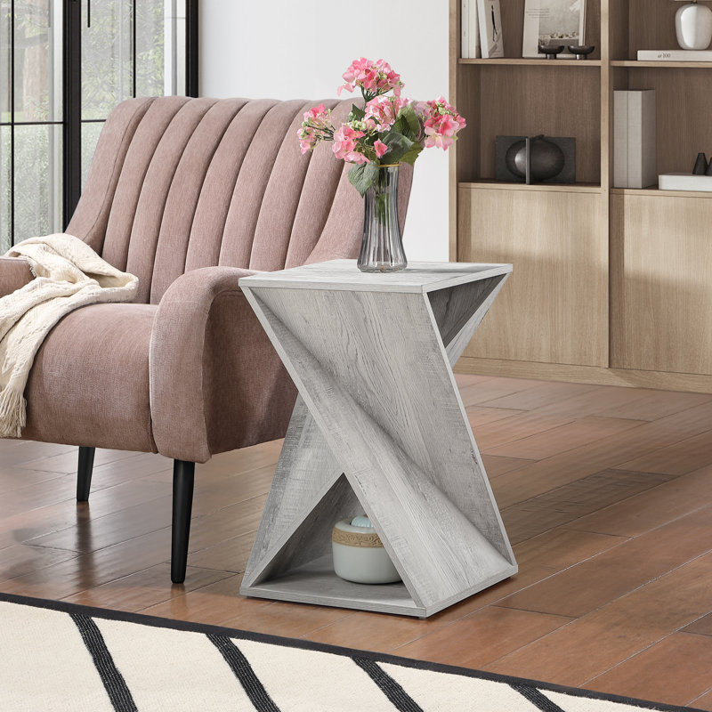 Table de bout Caelah, Rustique naturel