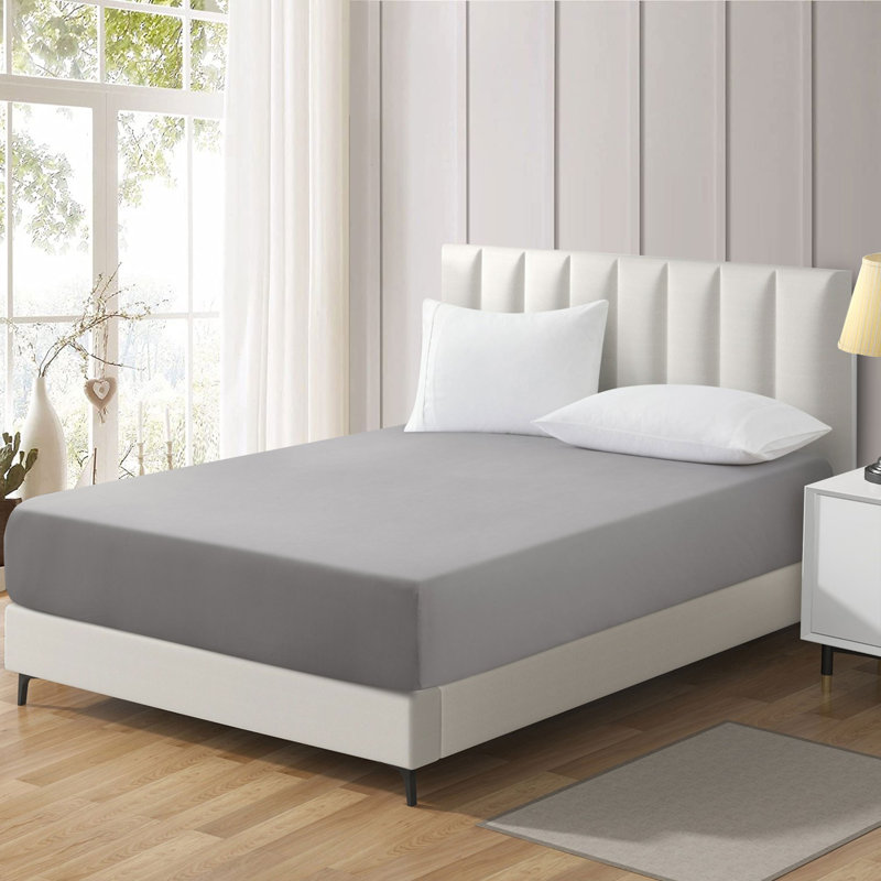 Joshua-Lewis Microfiber Brushed Fitted Sheet, Single (3'), Grey