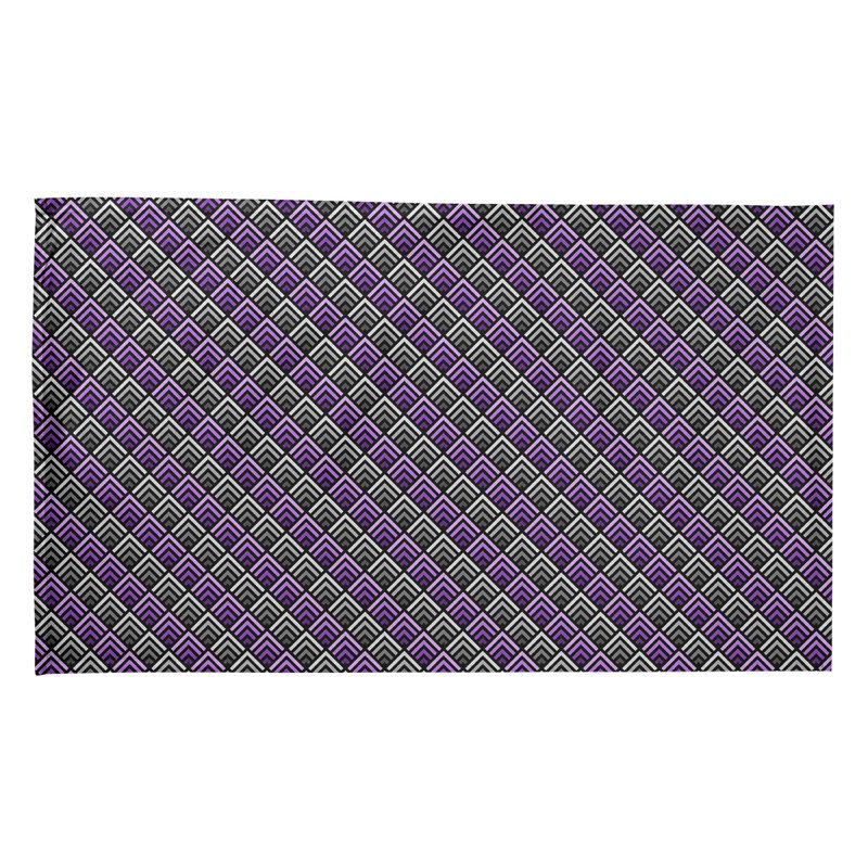 Mcguinness Tea Towel Kitchen Towel, Poly Twill, Purple/Coin