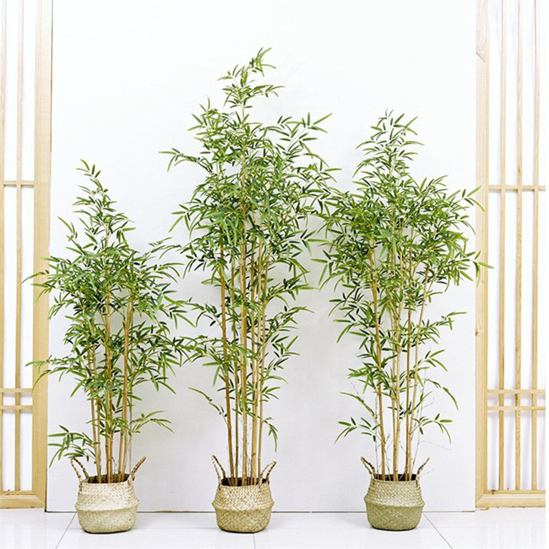60cm Artificial Bamboo Tree Fake Potted Plants Indoor DIY Home Decor Room Bonsai