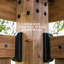 Pavillon de jardin permanent en métal L 9,5 pi. Pergola en bois massif