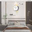 Grande horloge murale moderne pour le décor du salon, horloge murale silencieuse à piles, art mural intérieur élégant pour la cuisine de la chambre à coucher, décoration de la maison