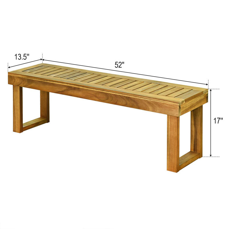 Banc d'extérieur 52 pouces
