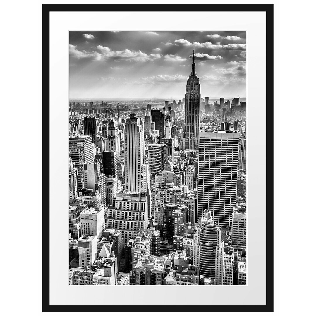 Gerahmtes Poster New York bei Tag