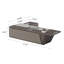 Bureau de direction en forme de L brun de 117,32 po pour bureau-915329410