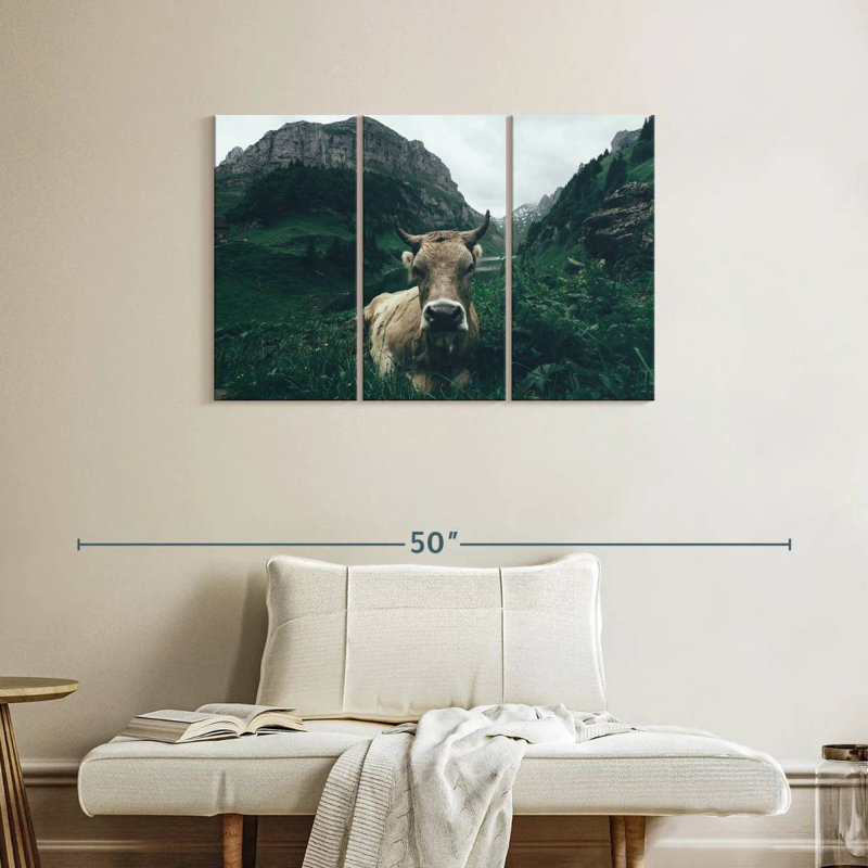 Brampt, vache des Alpes Suisses, H 24 po x l 38 po