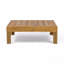 Ensemble de patio en L à dossier en X rouge avec table basse d'extérieur