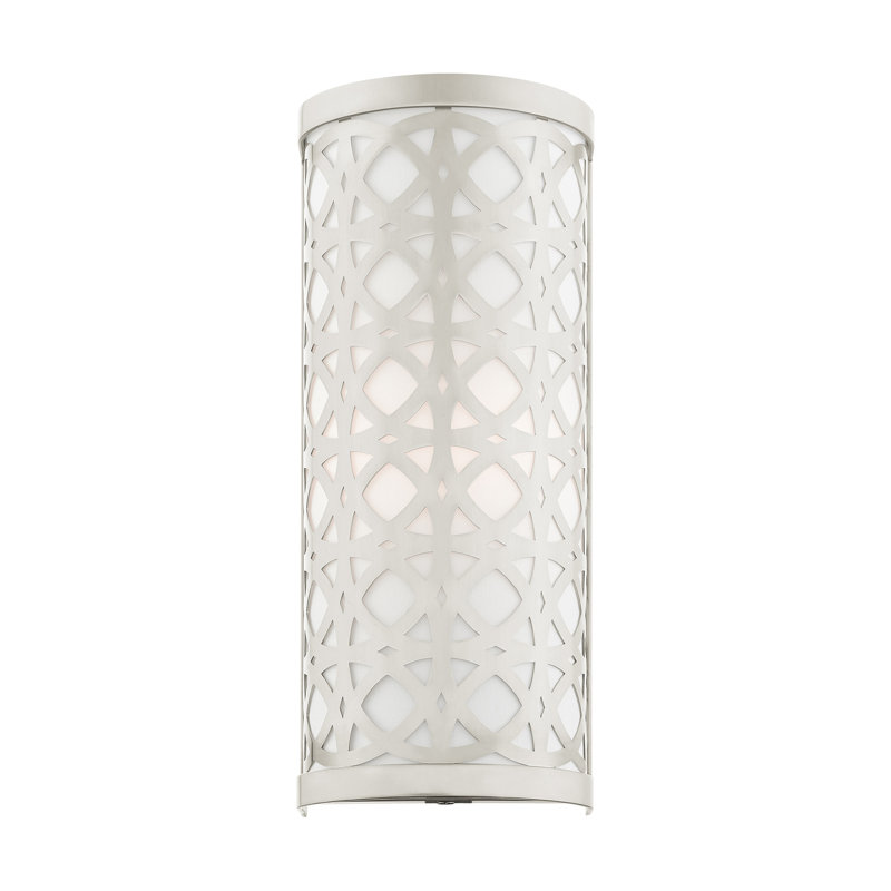 Eraman Steel Flush Mounted Sconce, Brushed Nickel