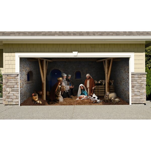 The Holiday Aisle® Nativity Scene Christmas Holiday Home Garage Decor ...