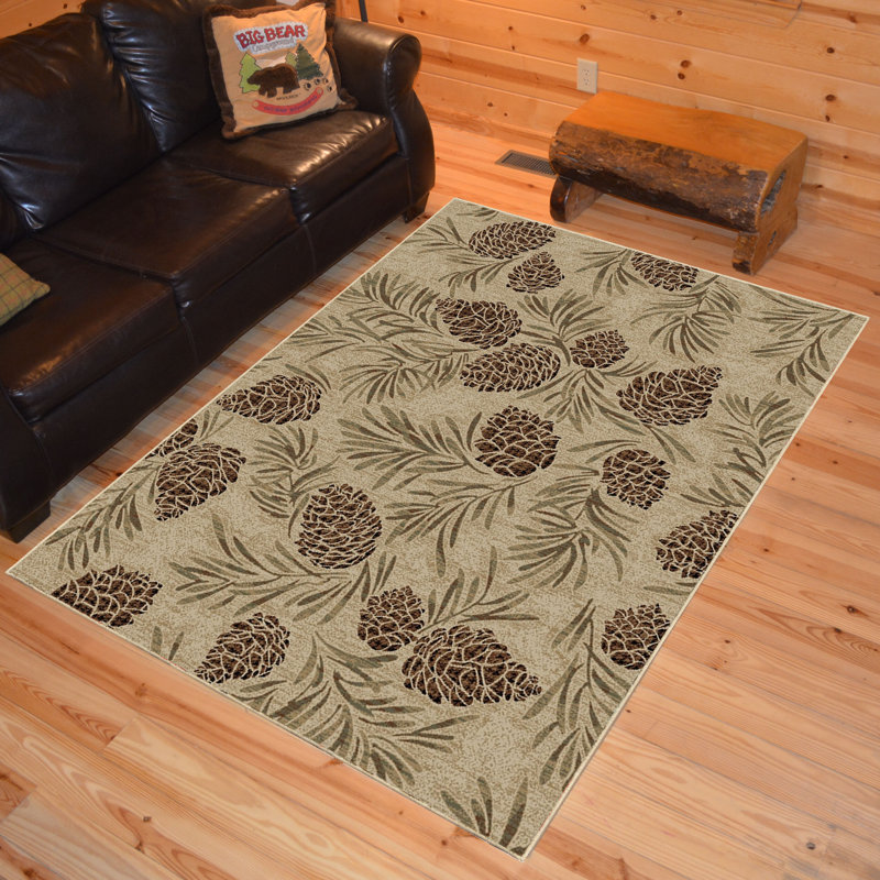 Lucama Floral Indoor Rug, Rectangle 5'3" x 7'3"
