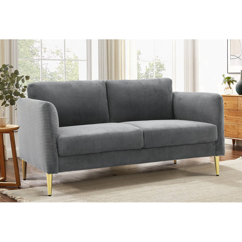Causeuse 60,63 po, Gris
