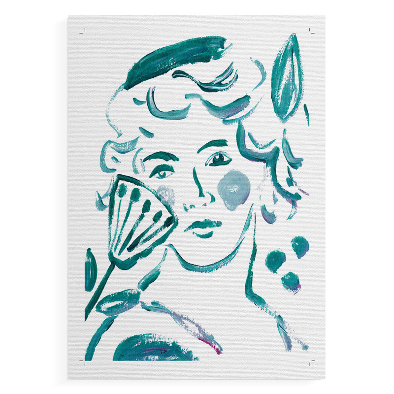 Fleur en herbe I - Impression sur toile seulement - NON-CADRE