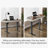 Standing desk with built-in outlet, glass top-402203776-402262798