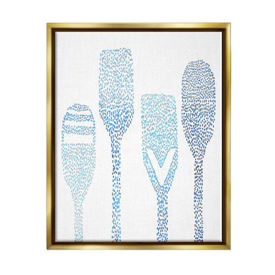 " Boat Oars Abstract Stipple Pattern " by Lil' Rue