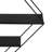 Colesen Stylish Wall Shelf, Black Metal Frame, 25.9 x 3.5 x 20.1 inches | Durable 100% Metal Construction | Perfect for Home Decor, Books, and Plants | Space-Saving Design for Living Room & Office Use