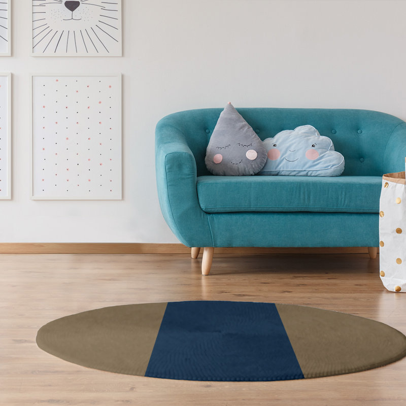 Chenille Indoor Rug, Round 5'