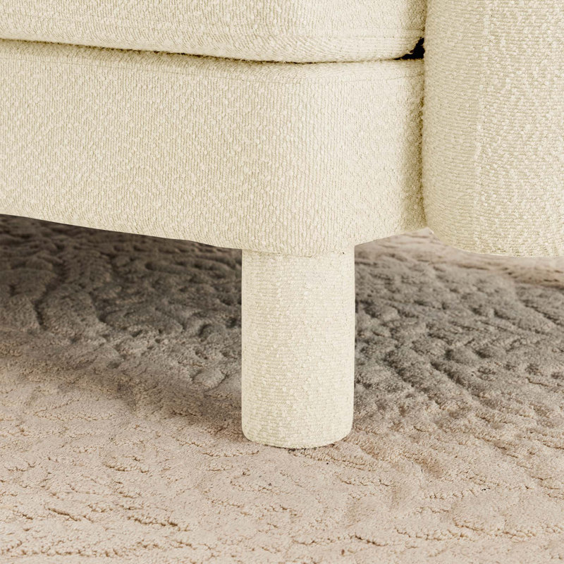 Canapé 3 places en tissu Boucle, Beige