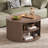31.5" Round Lift-Top Coffee Table with Hidden Storage Compartment, Walnut Coffee Table for Living Room-32676479