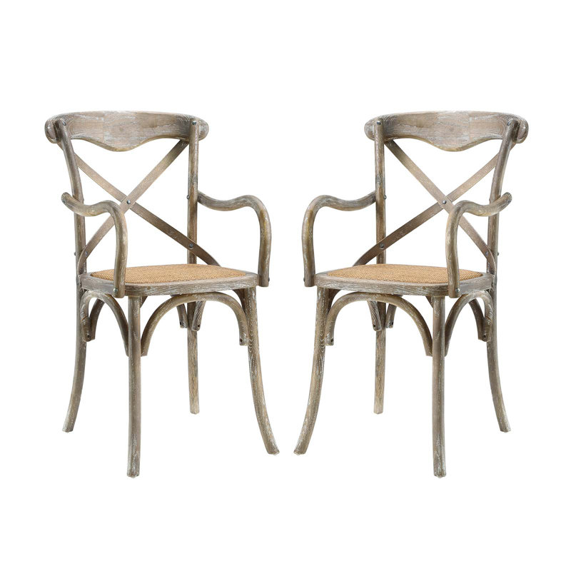 Modway Gear Dining Armchair, Walnut, 2