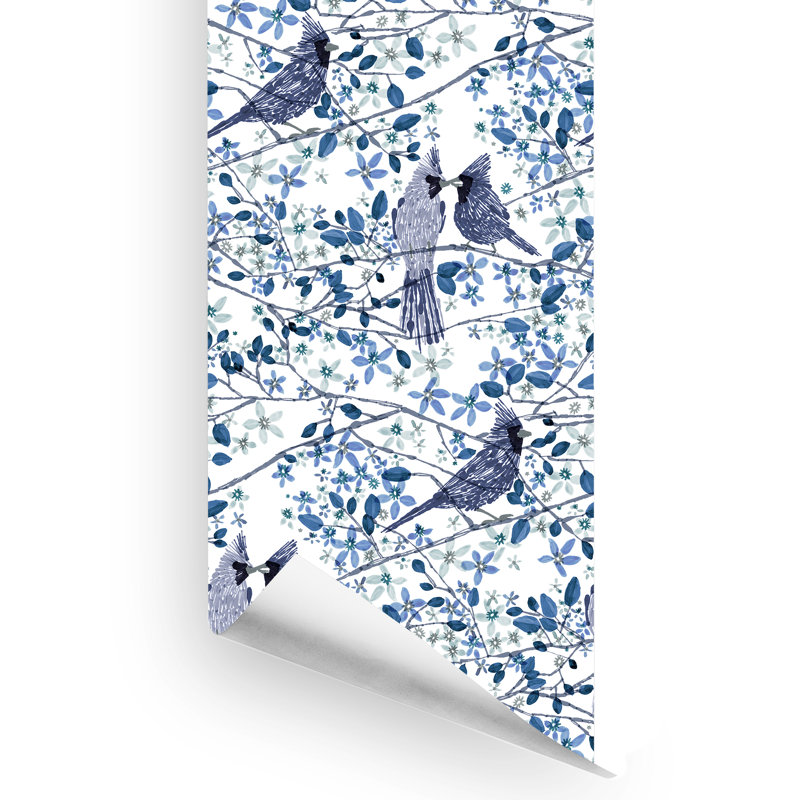 Panneau de papier peint adhésif Balsam, Indigo
