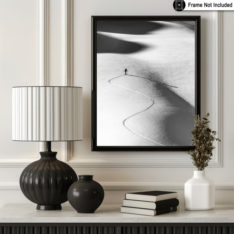 Hiver, neige, ski, Unframed, Poster, 16"H x 20"W