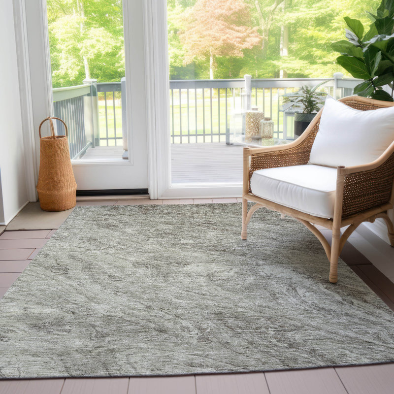 Kinslee Abstract Indoor / Outdoor Rug, Rectangle 2'6" x 3'10"