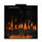 Alaira 23.6'' W Electric Fireplace(Not Included Mantel)