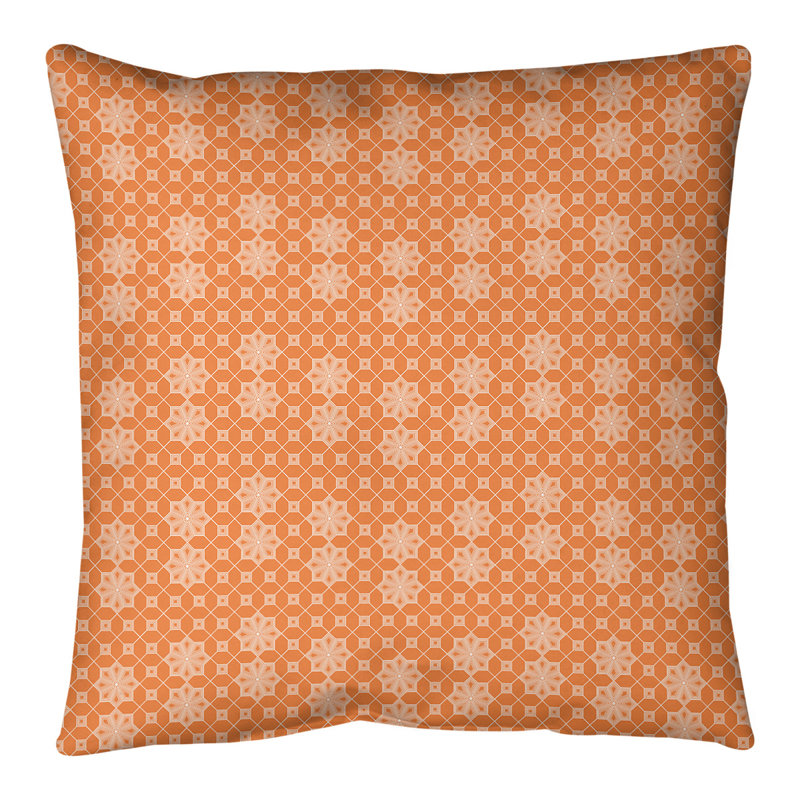 Coussin de sol Katelyn Elizabeth, 28 po x 28 po, Orange