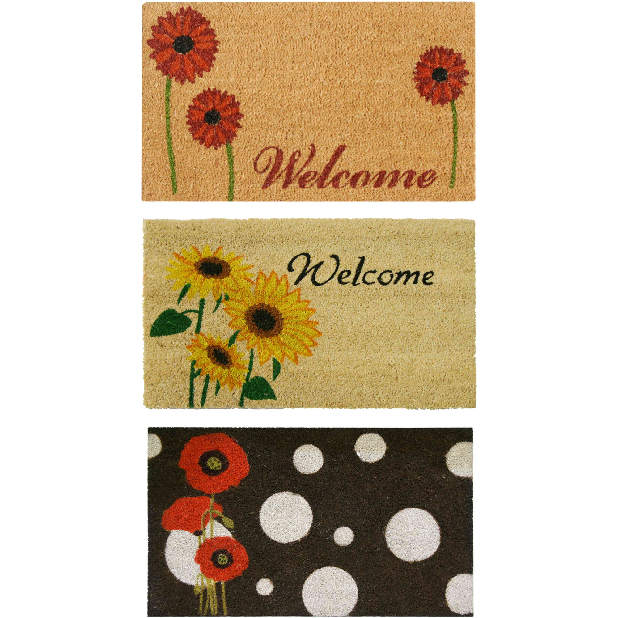 Red Barrel Studio® Glenmeadow Non-Slip Floral Outdoor Doormat