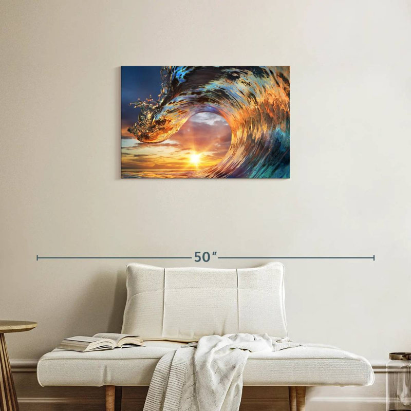 Gillard Curling Ocean Wave, H 20 po x l 30 po
