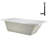 66" x 34" Acrylic Soaking Drop-In Bathtub, Drain Included-97412810